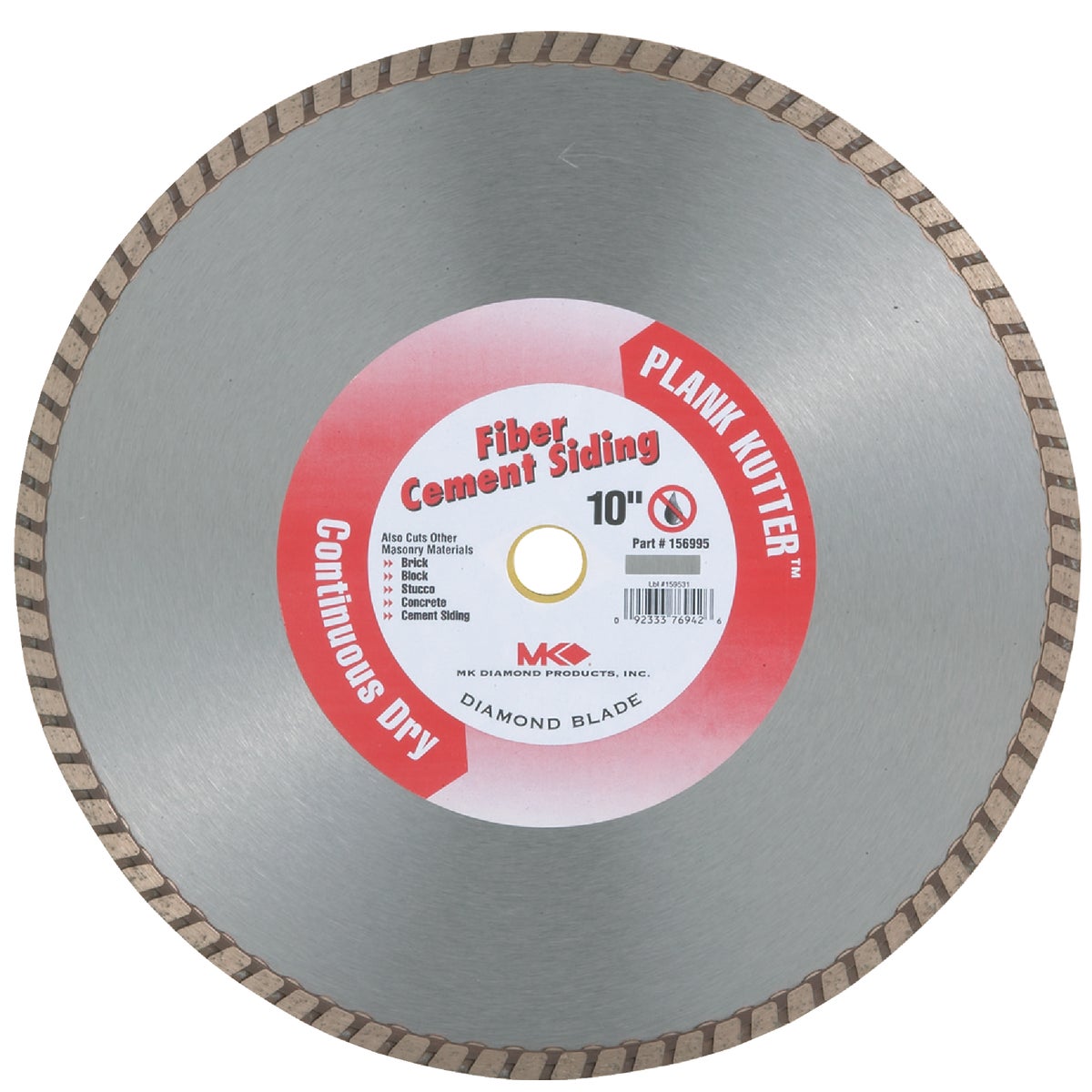 10" DRY DIAMOND BLADE - 156995 by M K Diamond Products