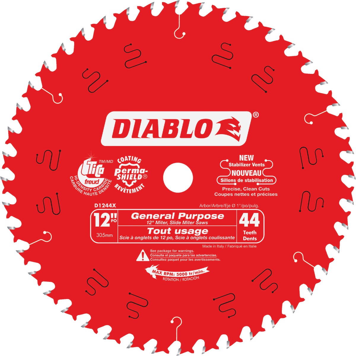 12" 44T SAW BLADE - D1244X by Freud Inc