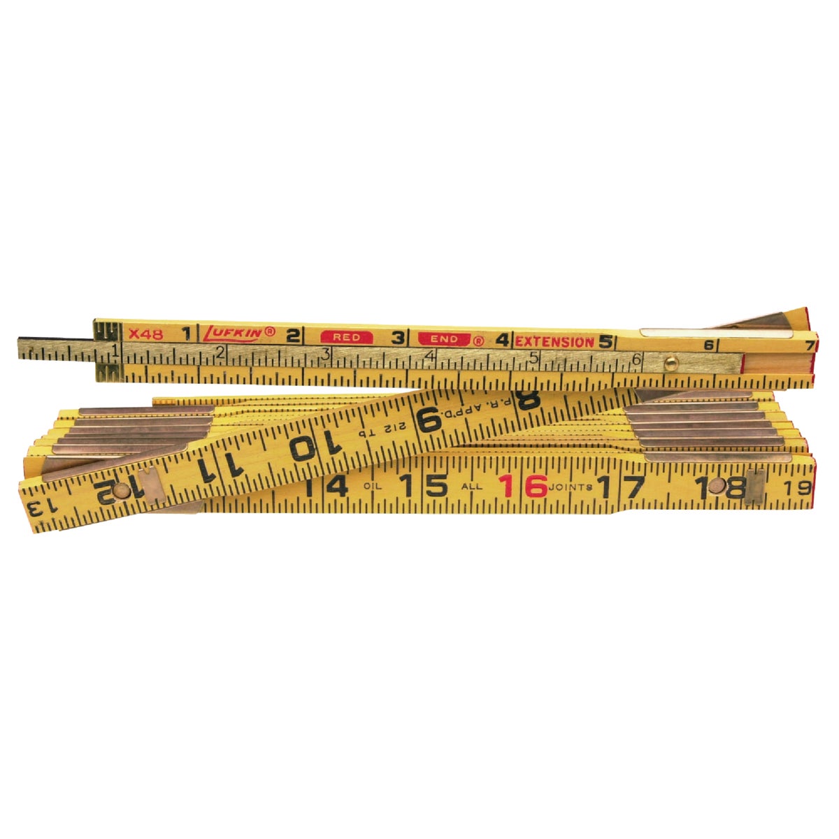 8' WOOD FOLDING RULE - X48N by Apex Tool Group