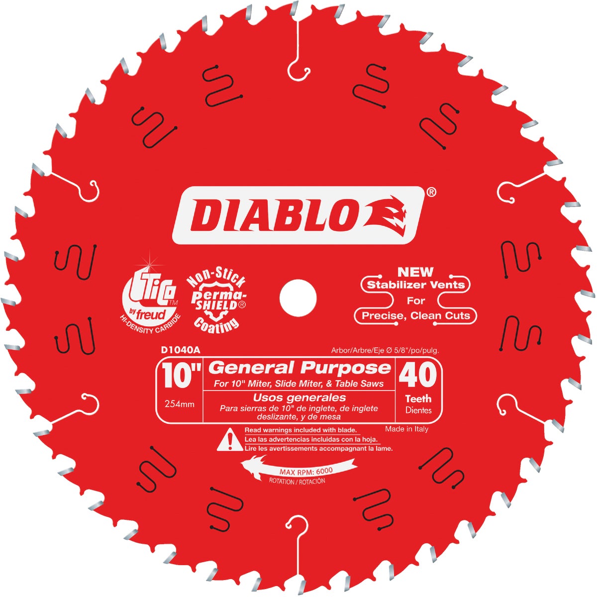 10" 40T SAW BLADE - D1040A by Freud Inc