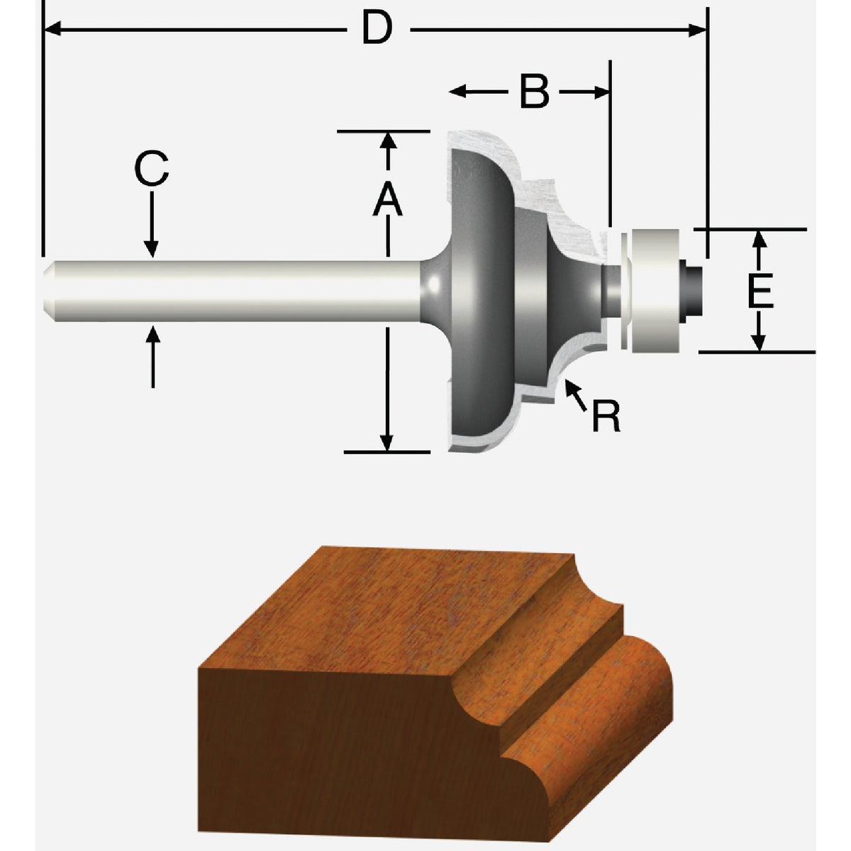 1/8" COVE AND BEAD BIT - 23151 by Vermont American
