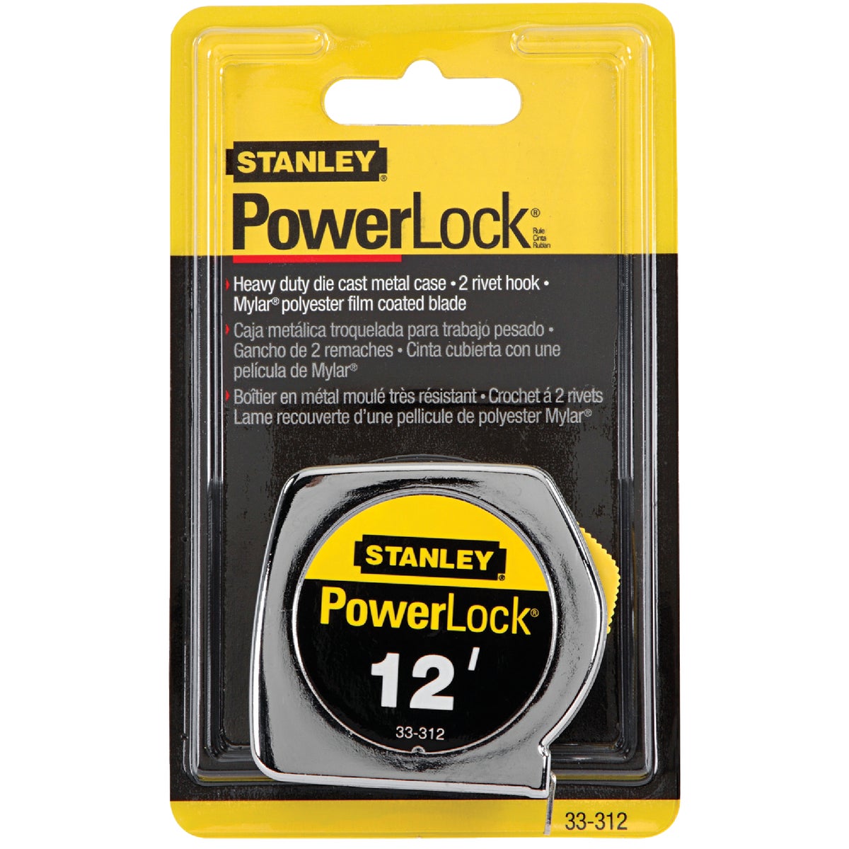 3/4"X12' CHR TAPE RULE - 33-312 by Stanley Tools