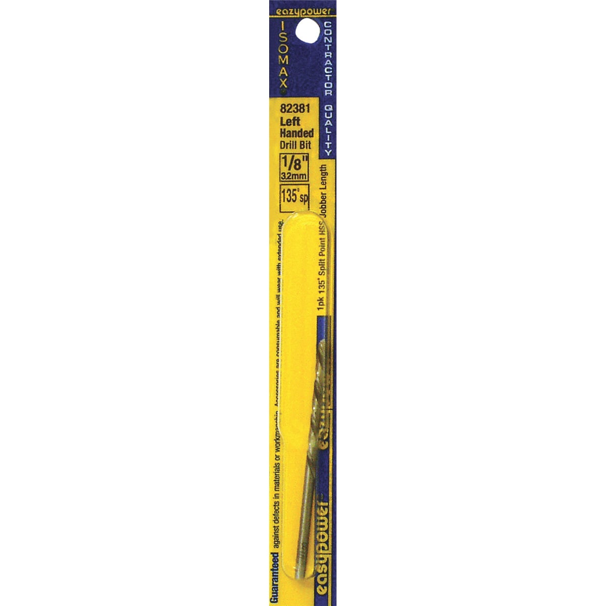 1/8" LEFT HAND DRILL BIT - 82381 by Eazypower Corp