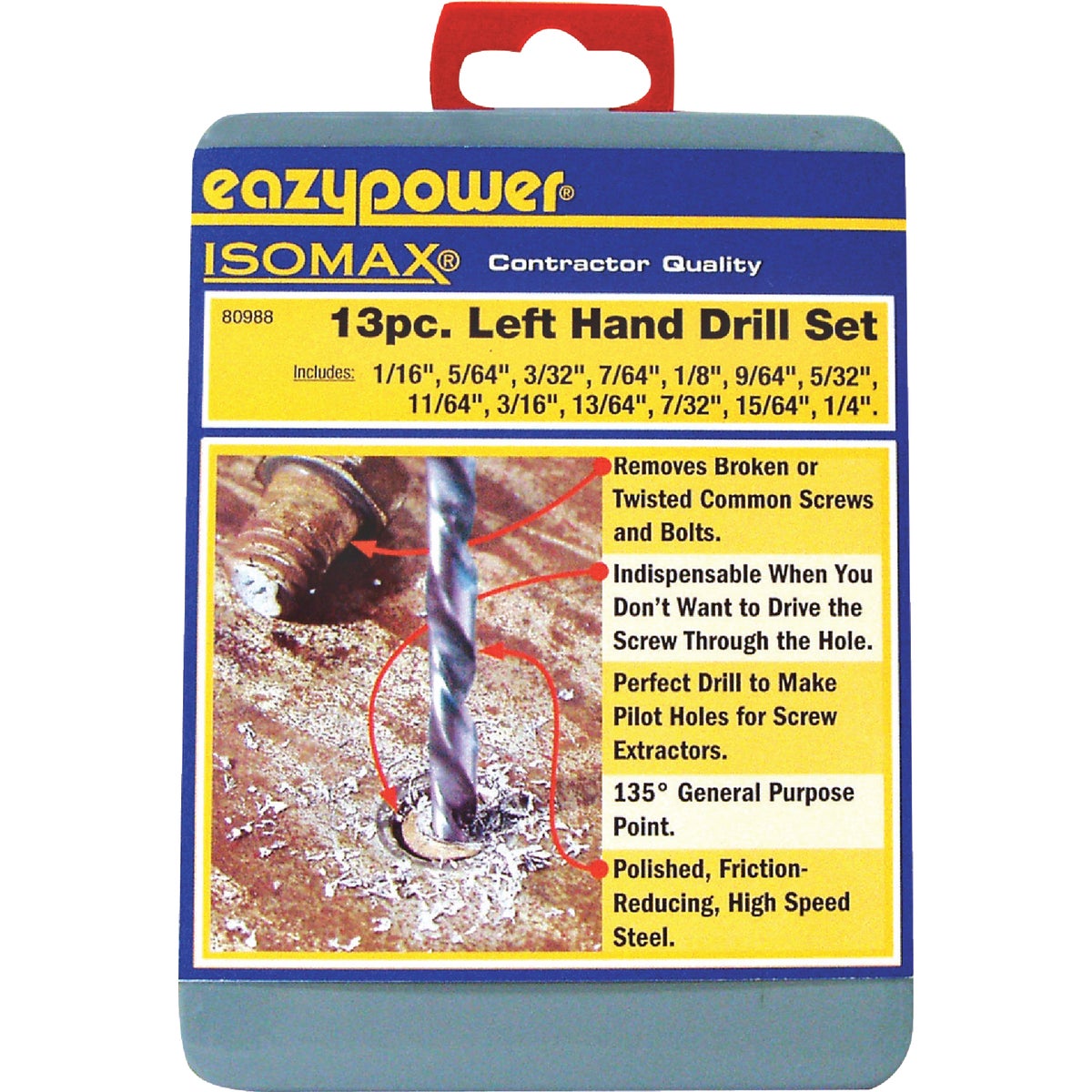 13PC LEFT HAND BIT SET - 80988 by Eazypower Corp