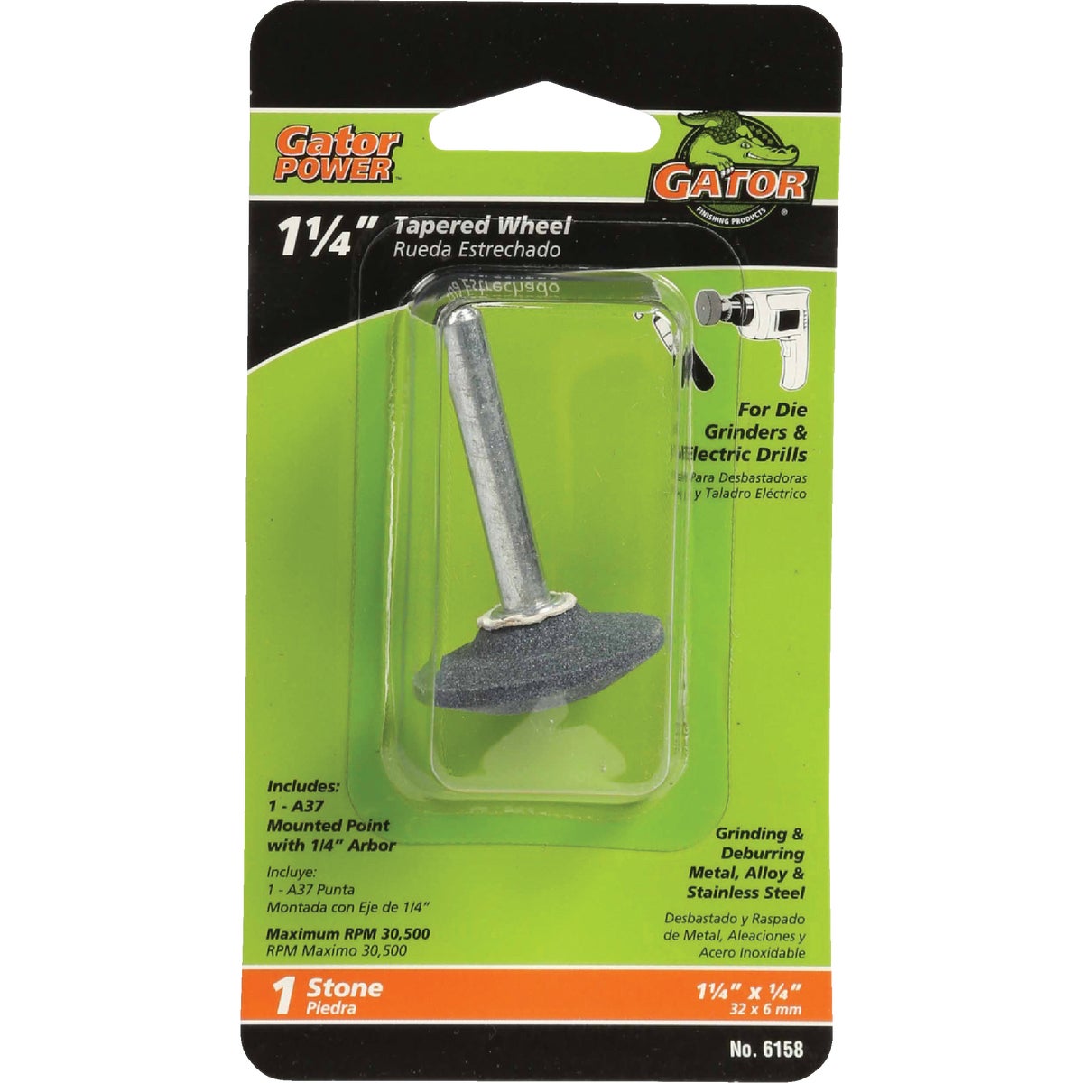 TAPER WHL GRINDING STONE - 6158 by Ali Industries Inc