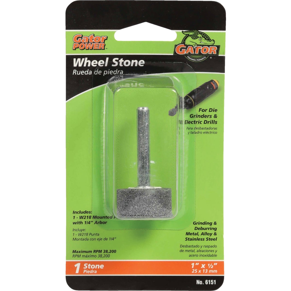 1X1/2 WHL GRINDING STONE - 6151 by Ali Industries Inc