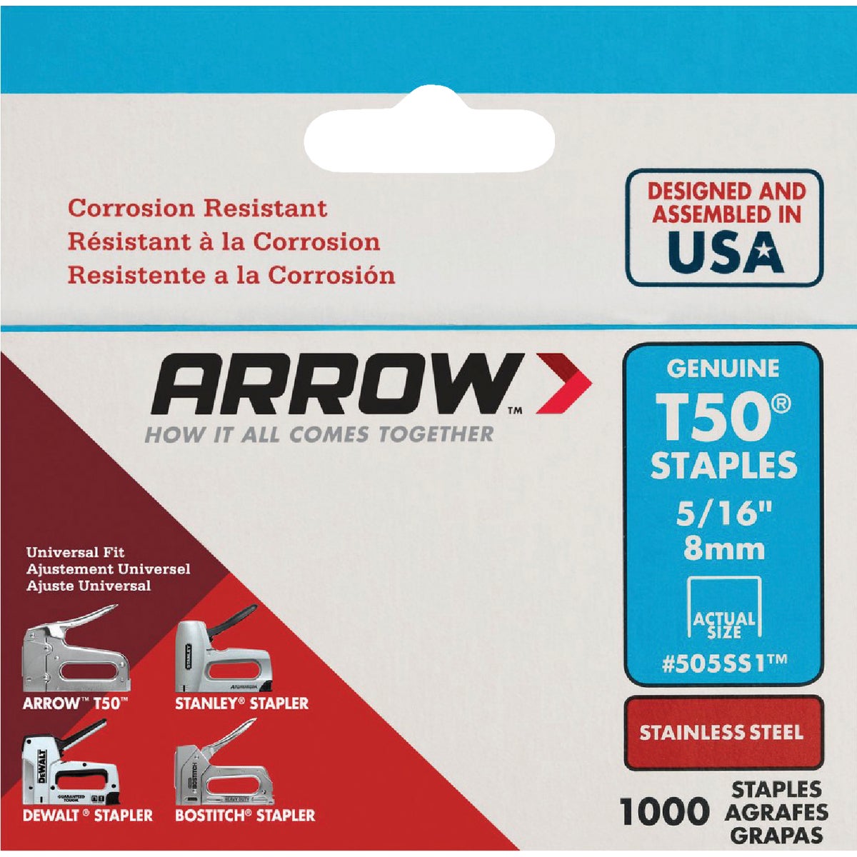 5/16" SS STAPLE - 505SS1 by Arrow Fastener Co