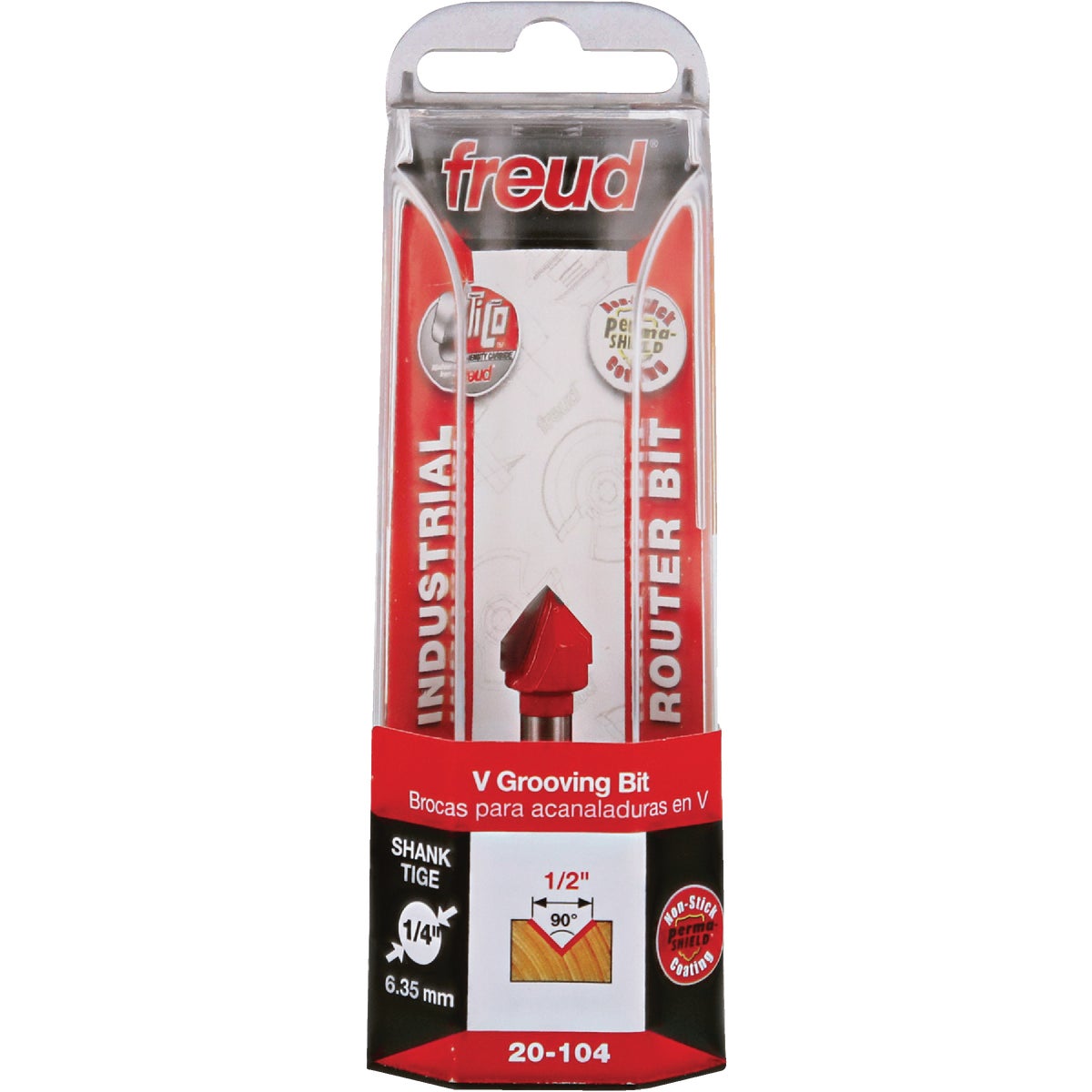 1/2" 90D V-GROOVE BIT