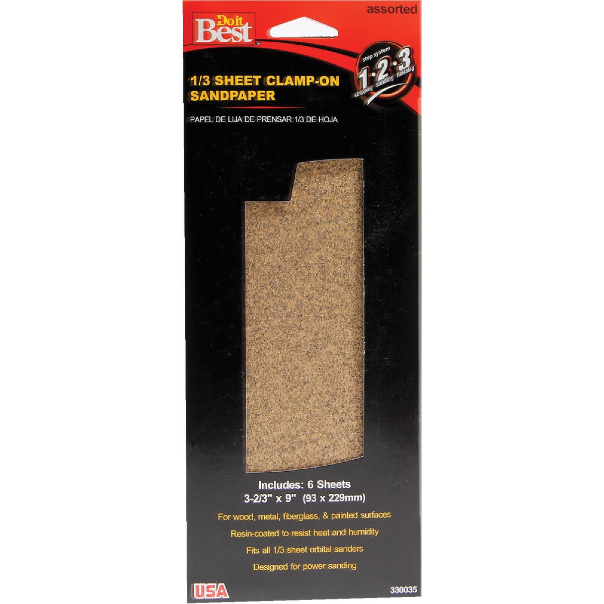ASST 1/3SHT SANDPAPER - 330035 by Ali Industries Inc