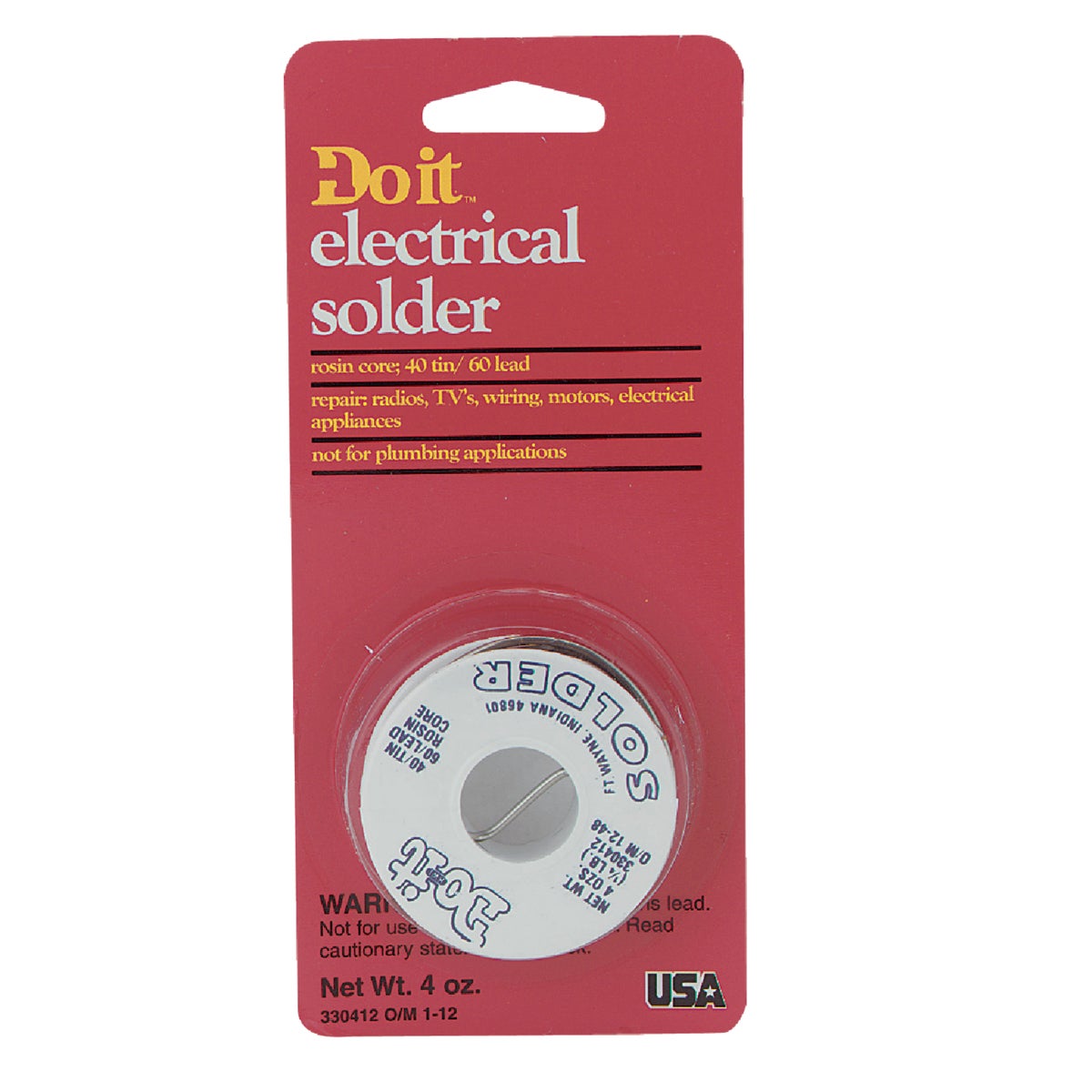 1/4LB 40/60 RC SOLDER - 330412 by Oatey S C S