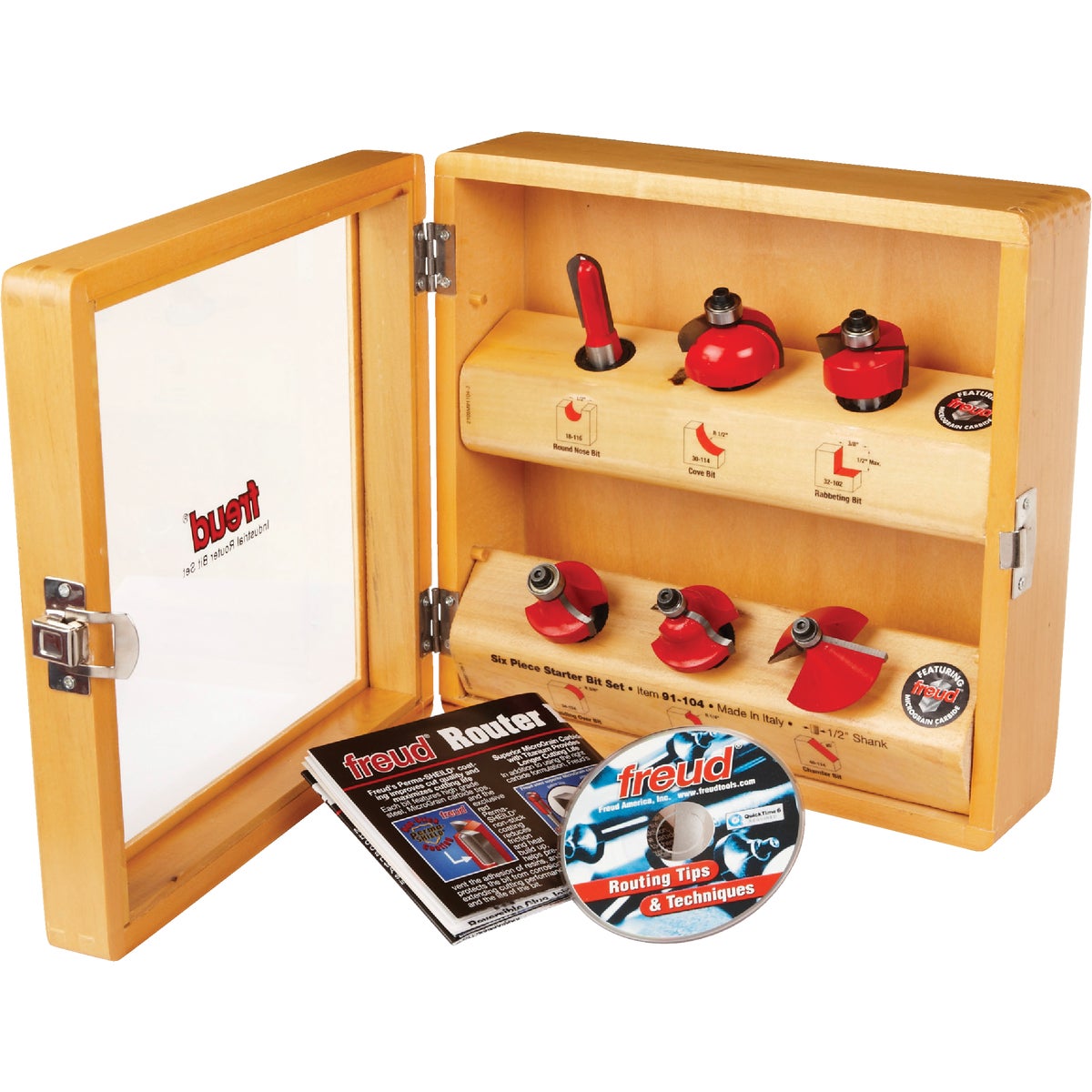 6PC ROUTER BIT SET - 91-104 by Freud Inc