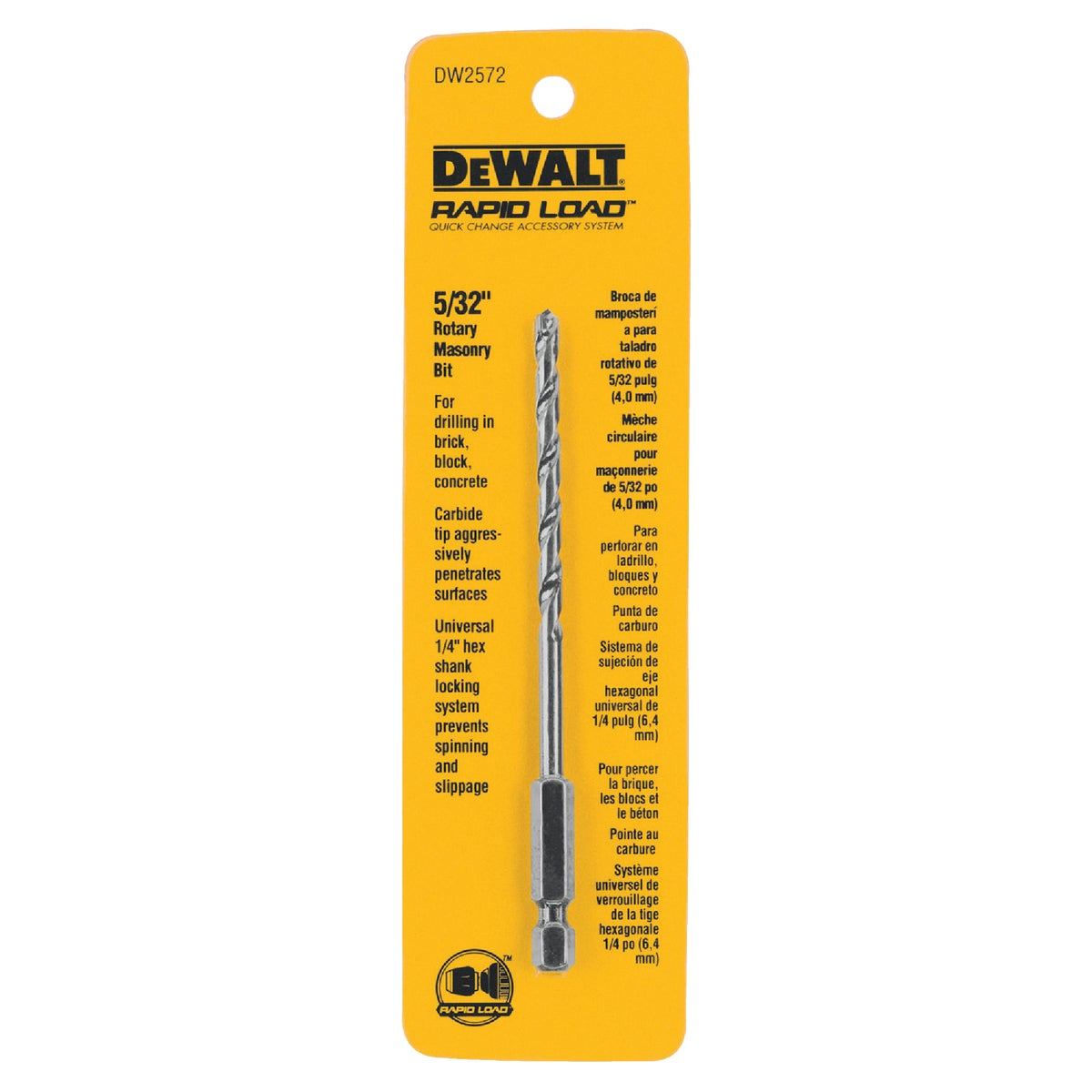 5/32" MASONRY DRILL BIT - DW2572 by DeWalt