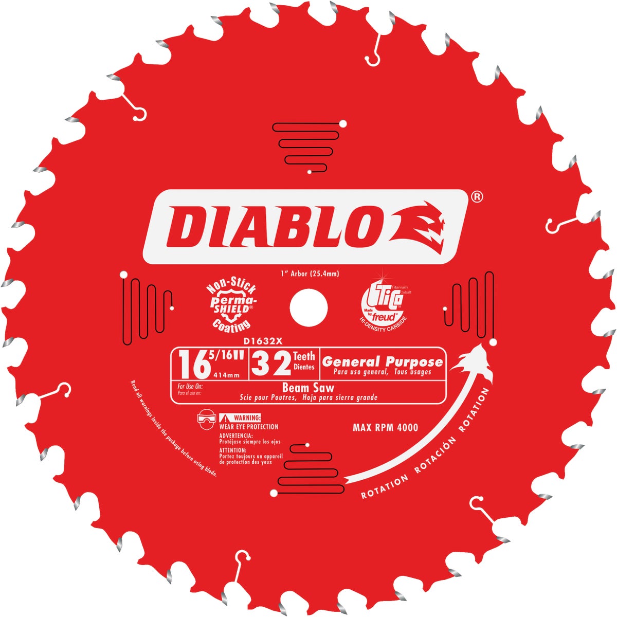 16-5/16" 32T SAW BLADE - D1632X by Freud Inc