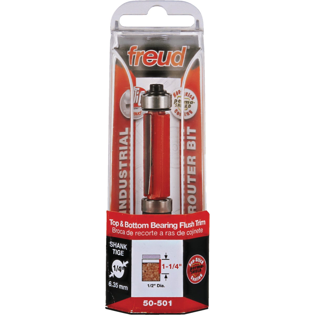 1/2" 2 BEARING FLUSH BIT - 50-501 by Freud Inc