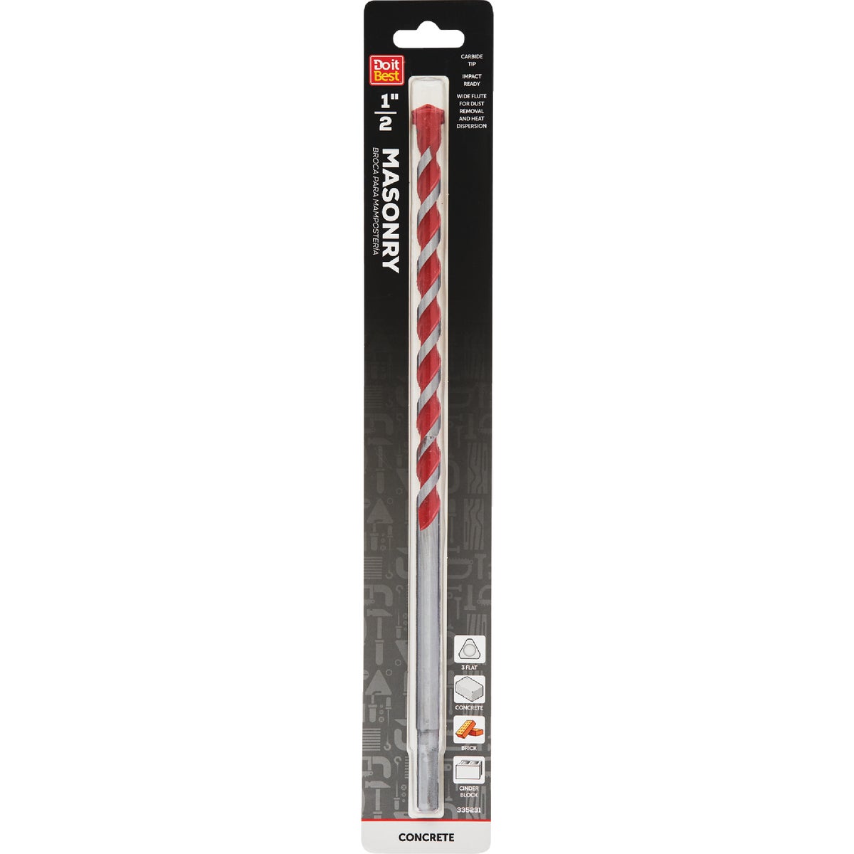 1/2X13 MASONRY BIT - 264251DB by Mibro/gs