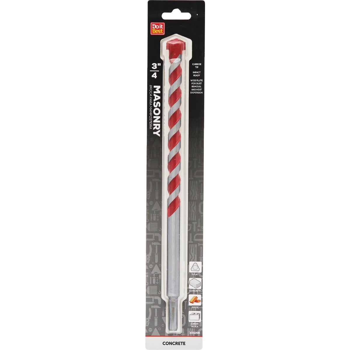 3/4X13 MASONRY BIT - 264681DB by Mibro/gs