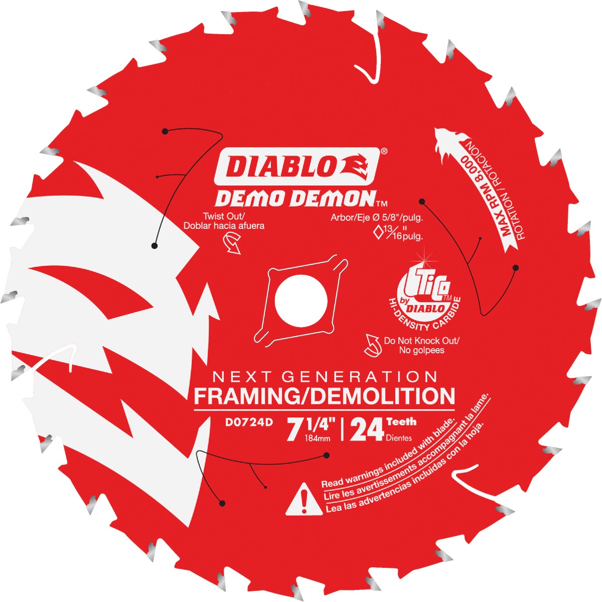 7-1/4"X24T DEM DEM BLADE - D0724DA by Freud Inc