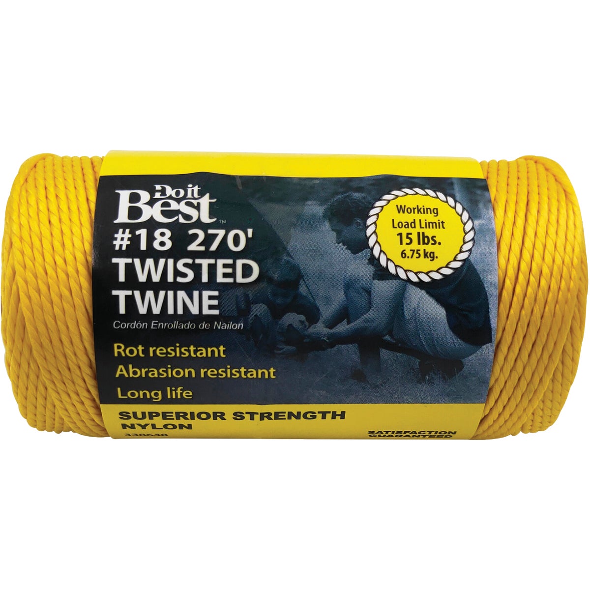 260' #18 YELLOW NYLON TWINE