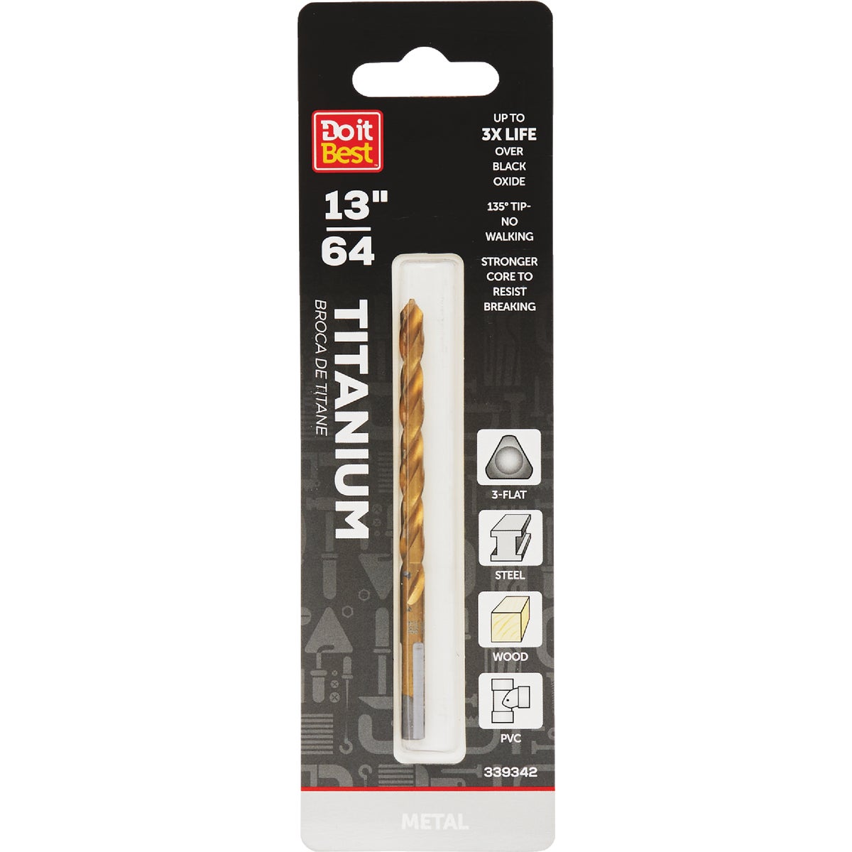 13/64" TITANUM DRILL BIT - 219111DB by Mibro/gs