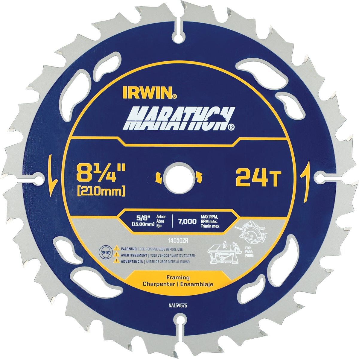 8" 24T MARATHON BLADE - 14050ZR by Irwin Industr Tool