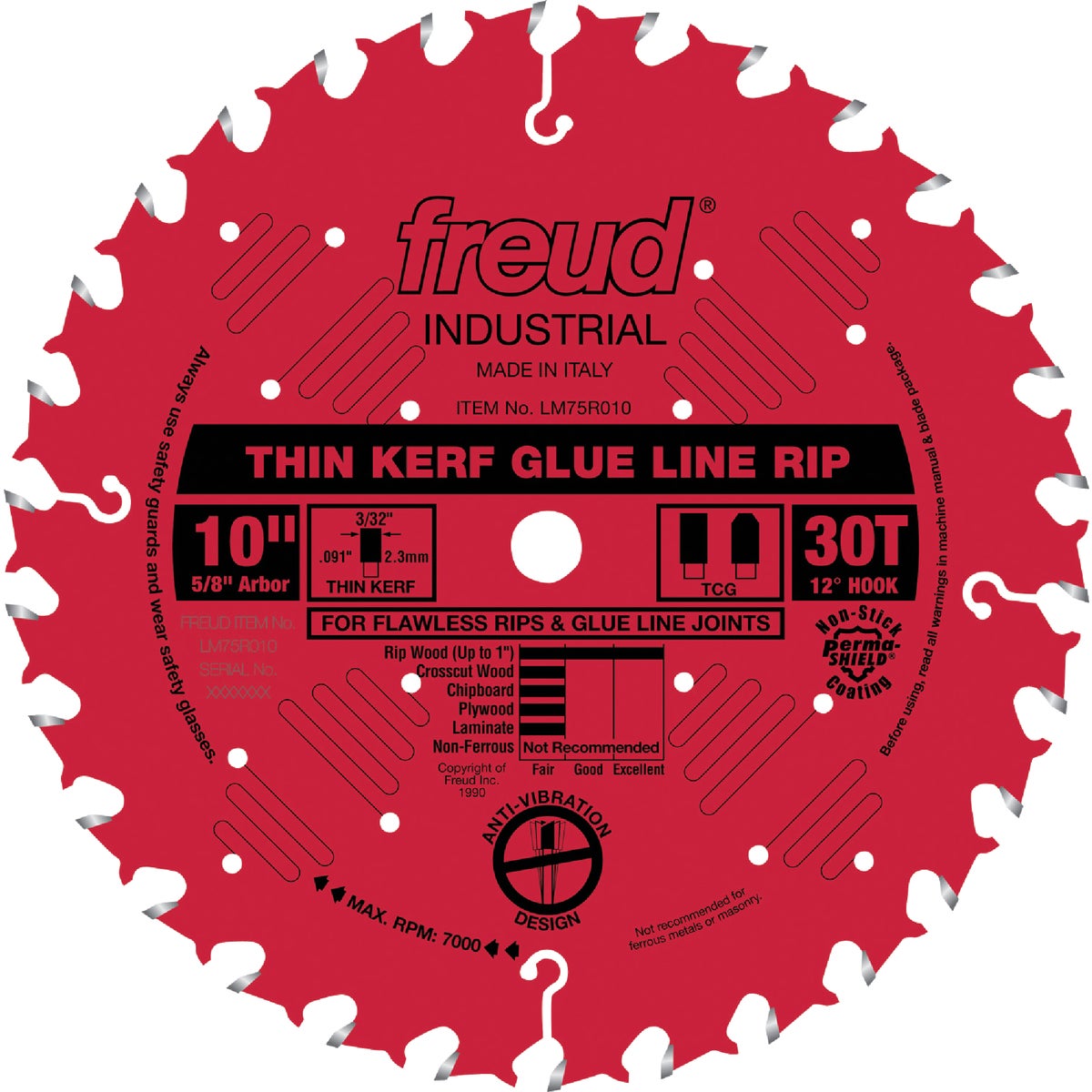 10"X30T GLU LN RIP BLADE - LM75R010 by Freud Inc