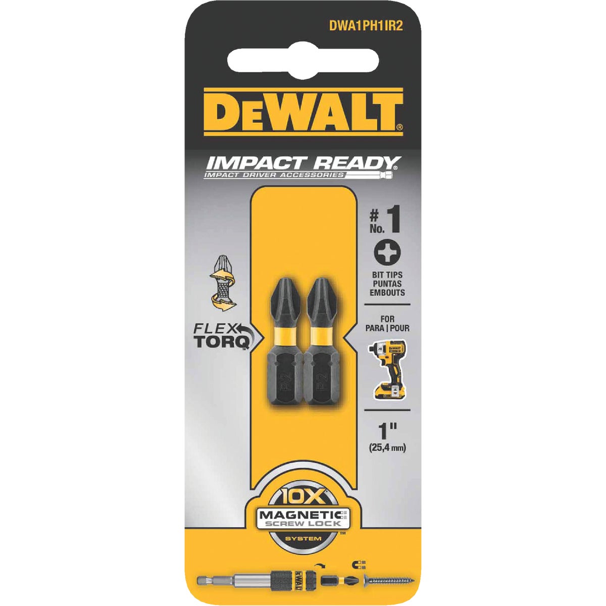 #1 PHILLIPS IMPACT BIT - DW2001IR by DeWalt