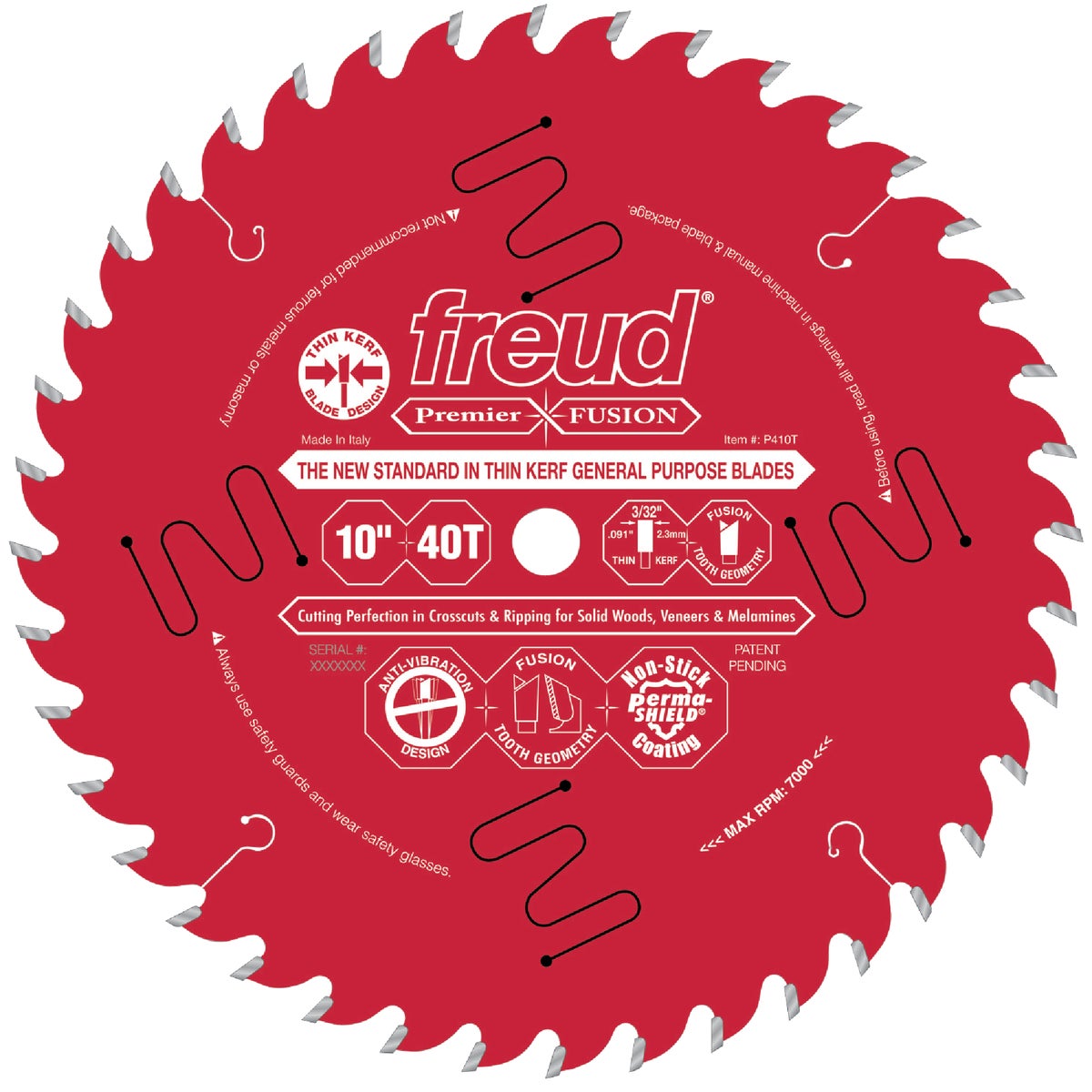 10"X40T FUSION BLADE - P410T by Freud Inc