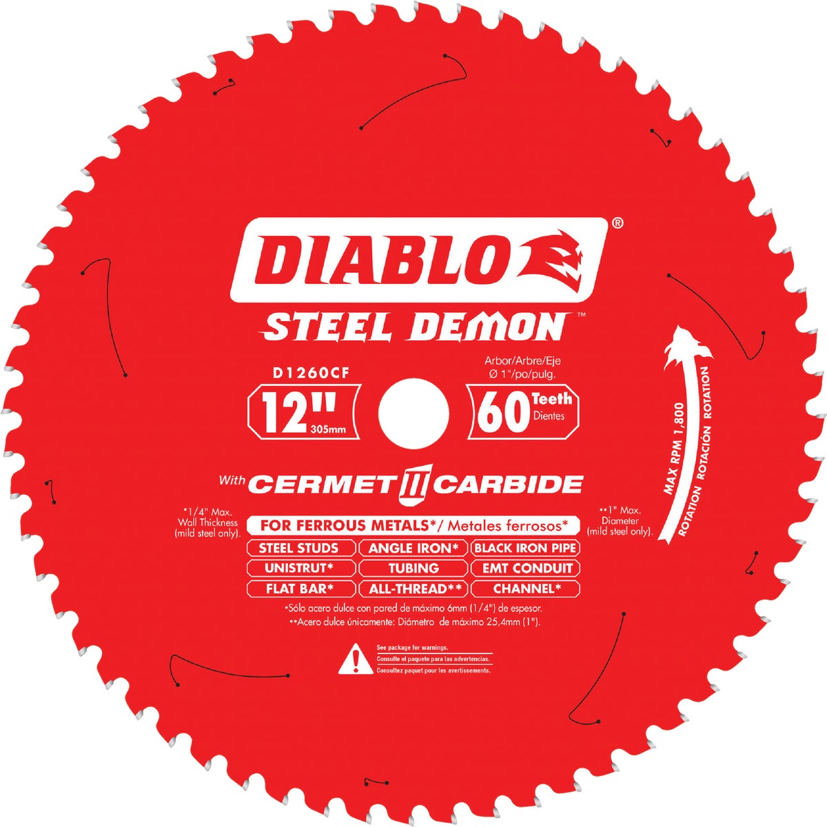 12" 60T FER METAL BLADE - D1260F by Freud Inc