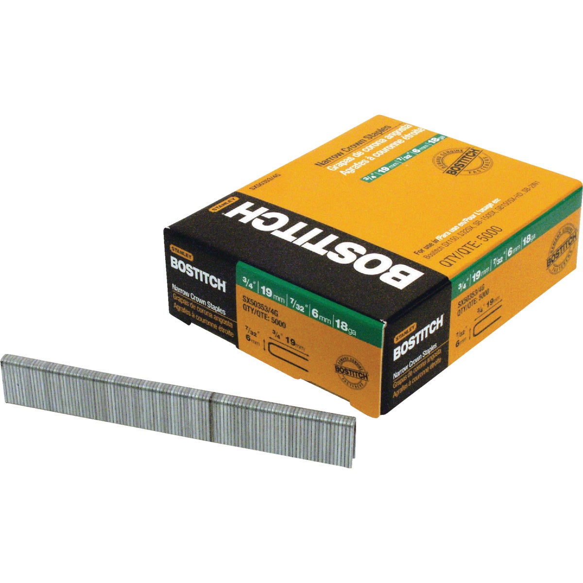 3/4" GALV FINISH STAPLE - SX50353/4G by Stanley Bostitch