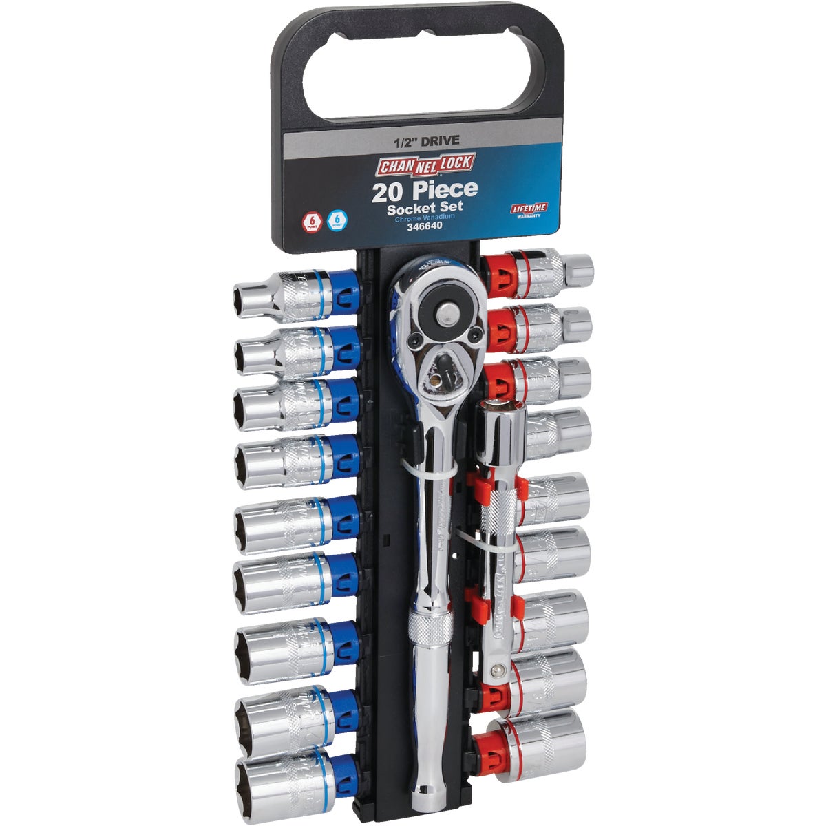 12pc 1/2" Socket Set
