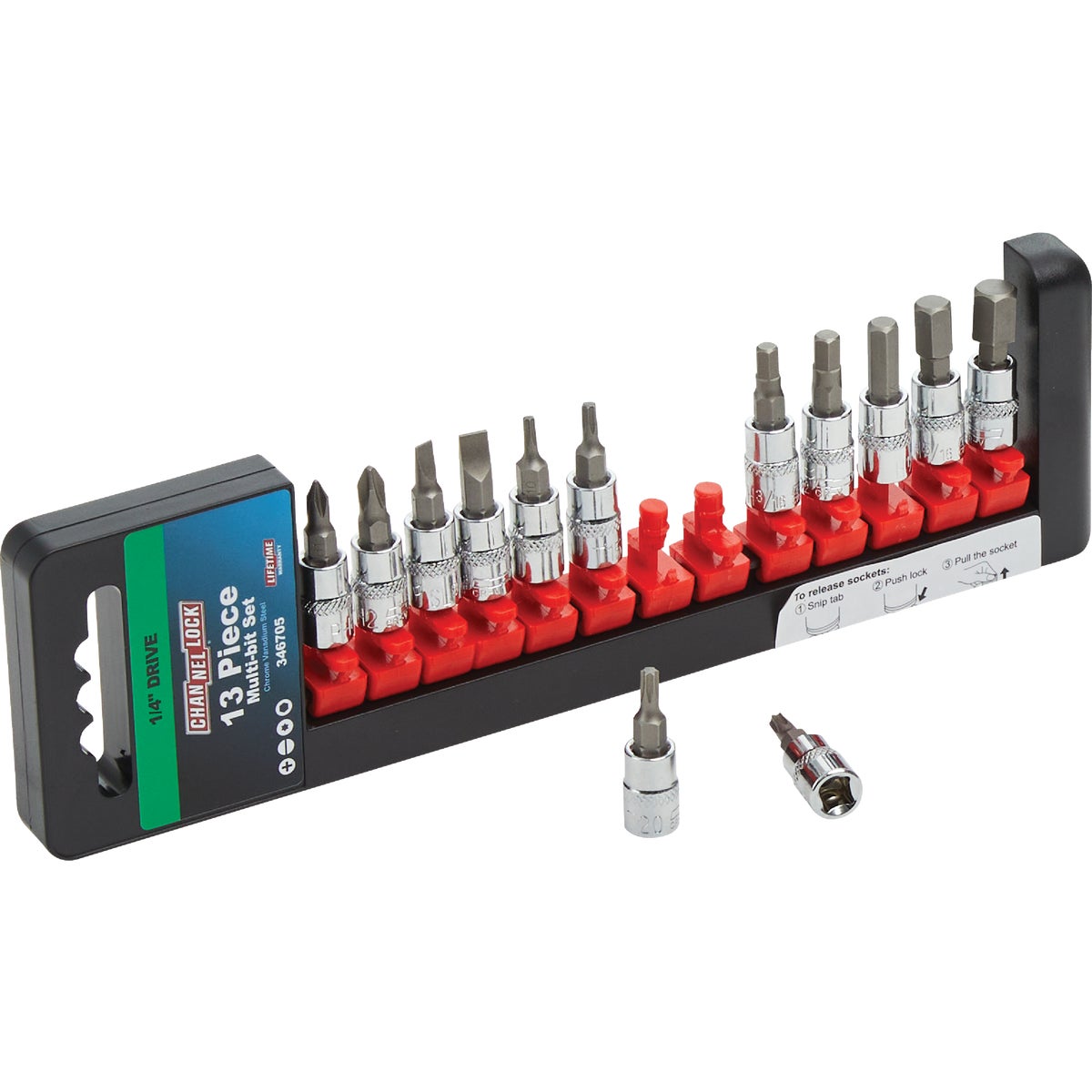13PC 1/4" MULTI BIT SET - 346705 by Danaher Tool Ltd