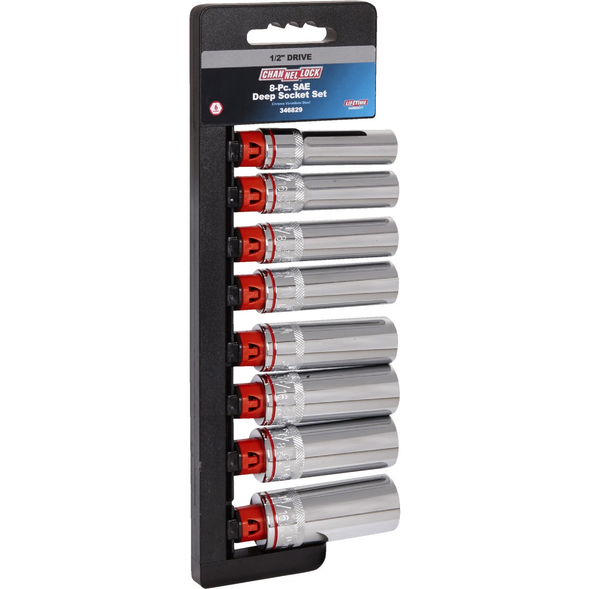 8PC 1/2" DEEP SOCKET SET - 346829 by Danaher Tool Ltd