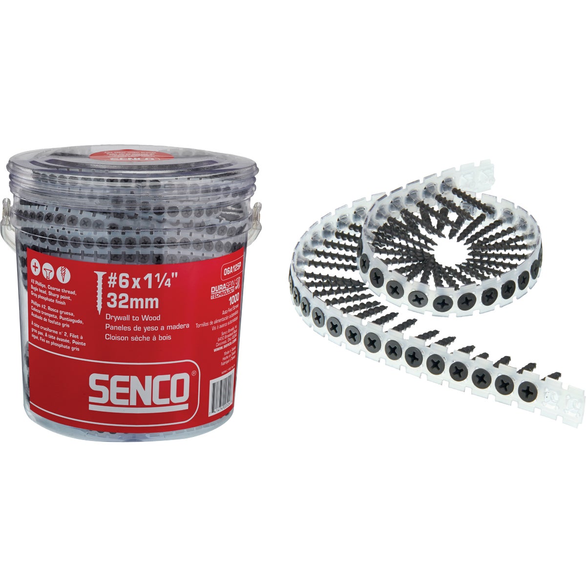 #6 1-1/4" DRYWALL SCREW - 06A125P by Senco Brands