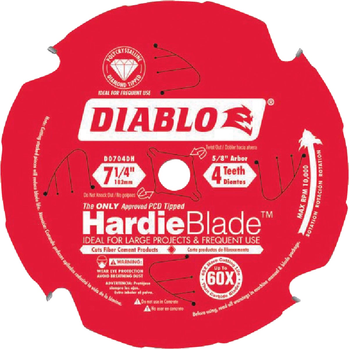 7-1/4" 4T PCD BLADE - D0704DH by Freud Inc