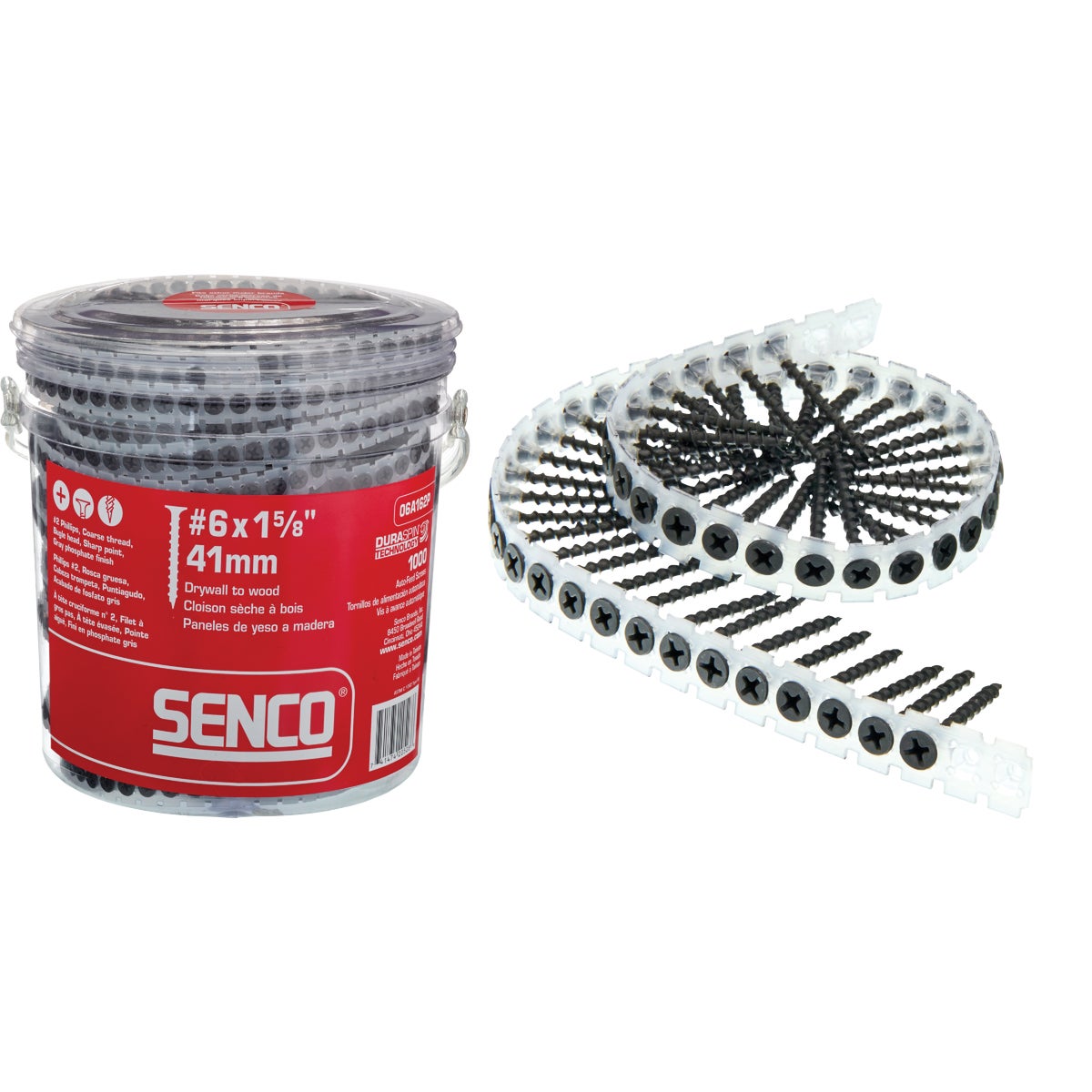 #6 1-5/8" DRYWALL SCREW - 06A162P by Senco Brands