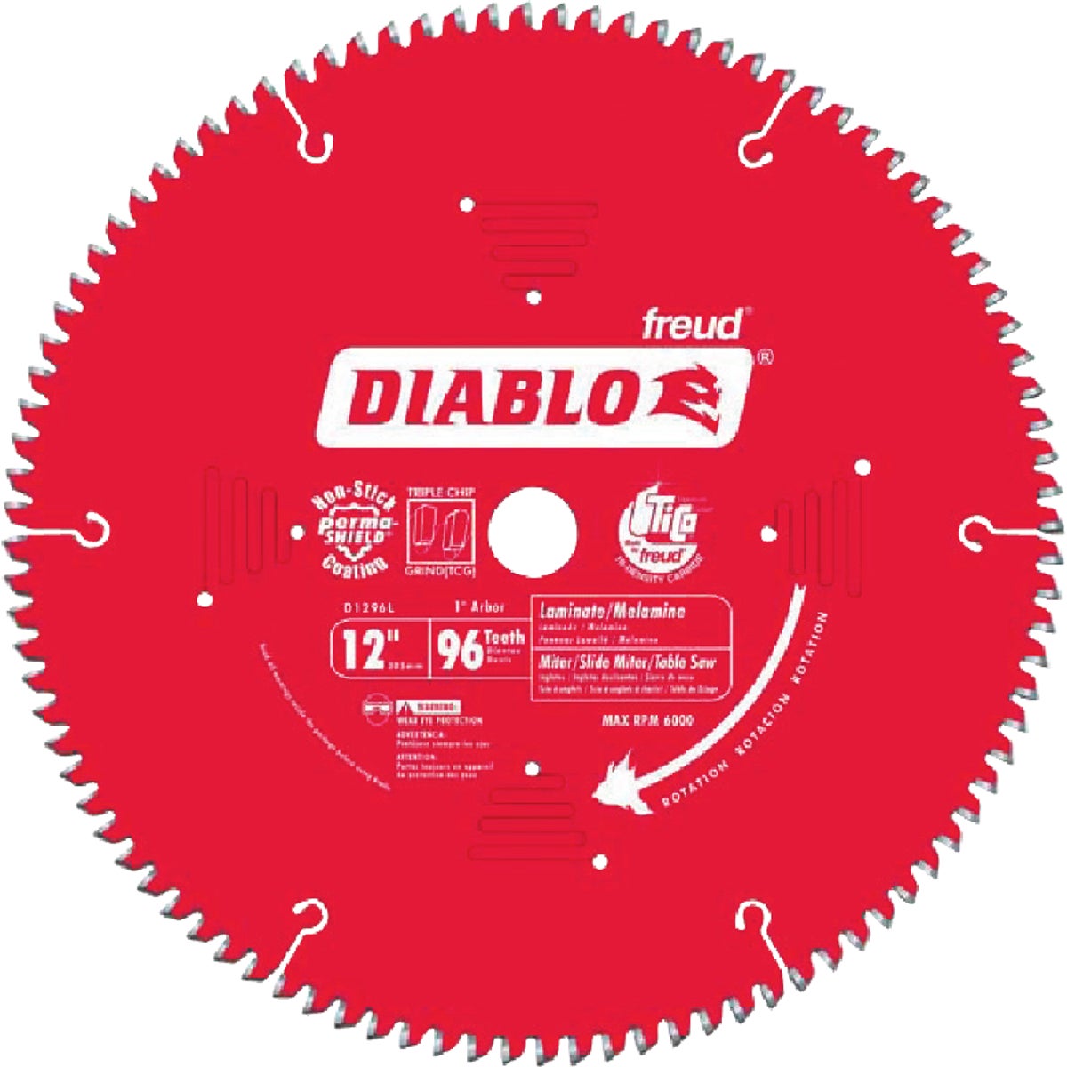 12" X 96T LAMINATE BLADE - D1296L by Freud Inc