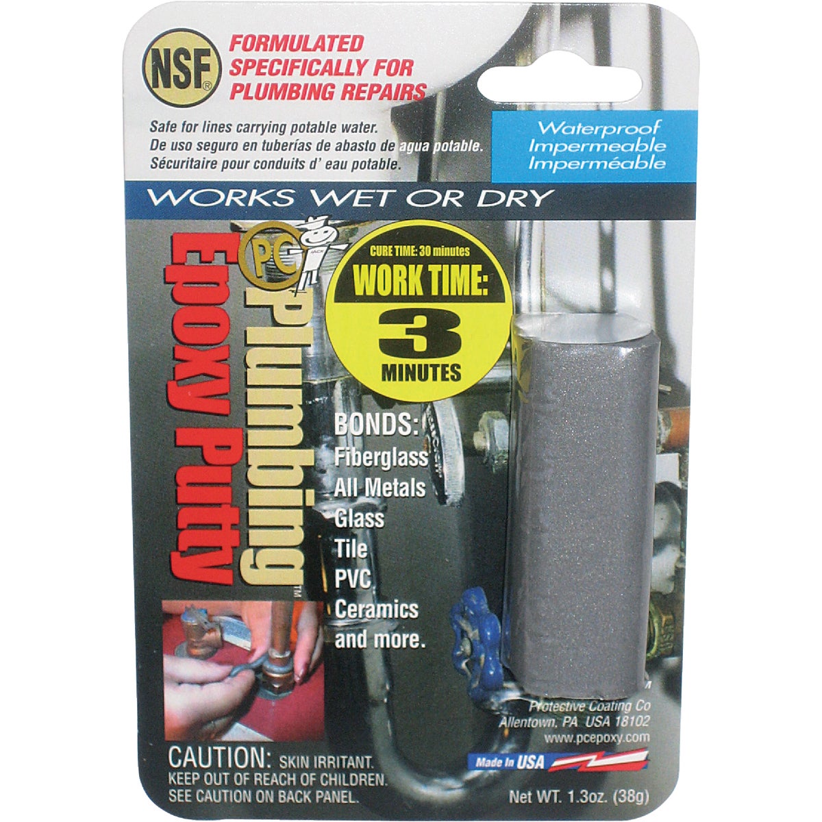 1.3OZ PLUMBG EPOXY PUTTY - 02159 by Protective Coating