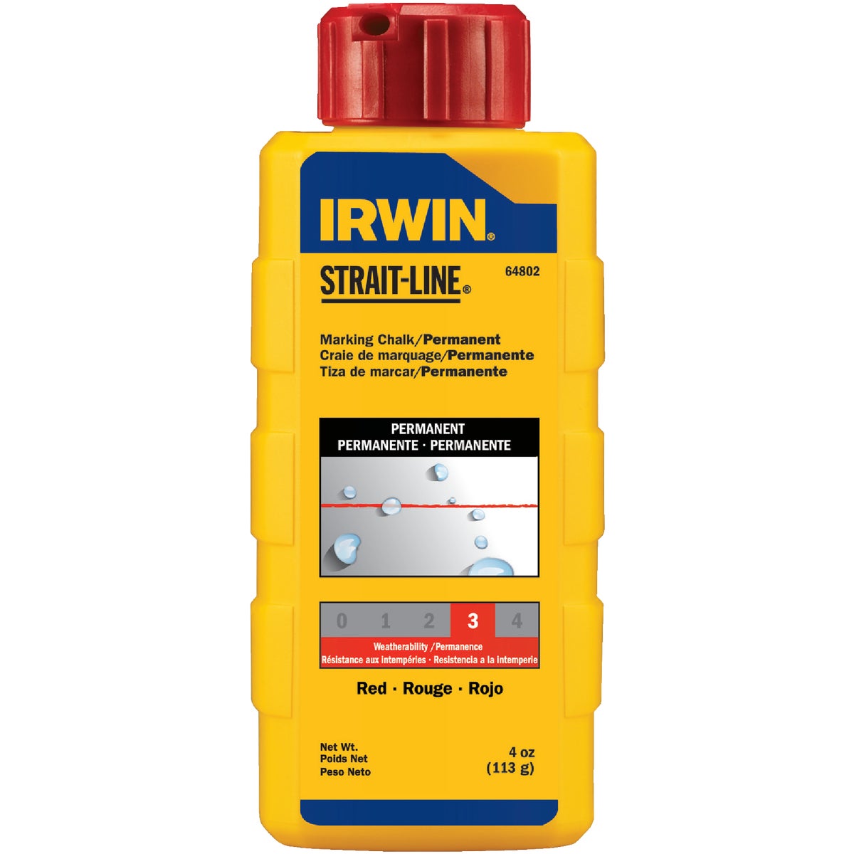 4OZ RED CHALK - 64802 by Irwin Industr Tool