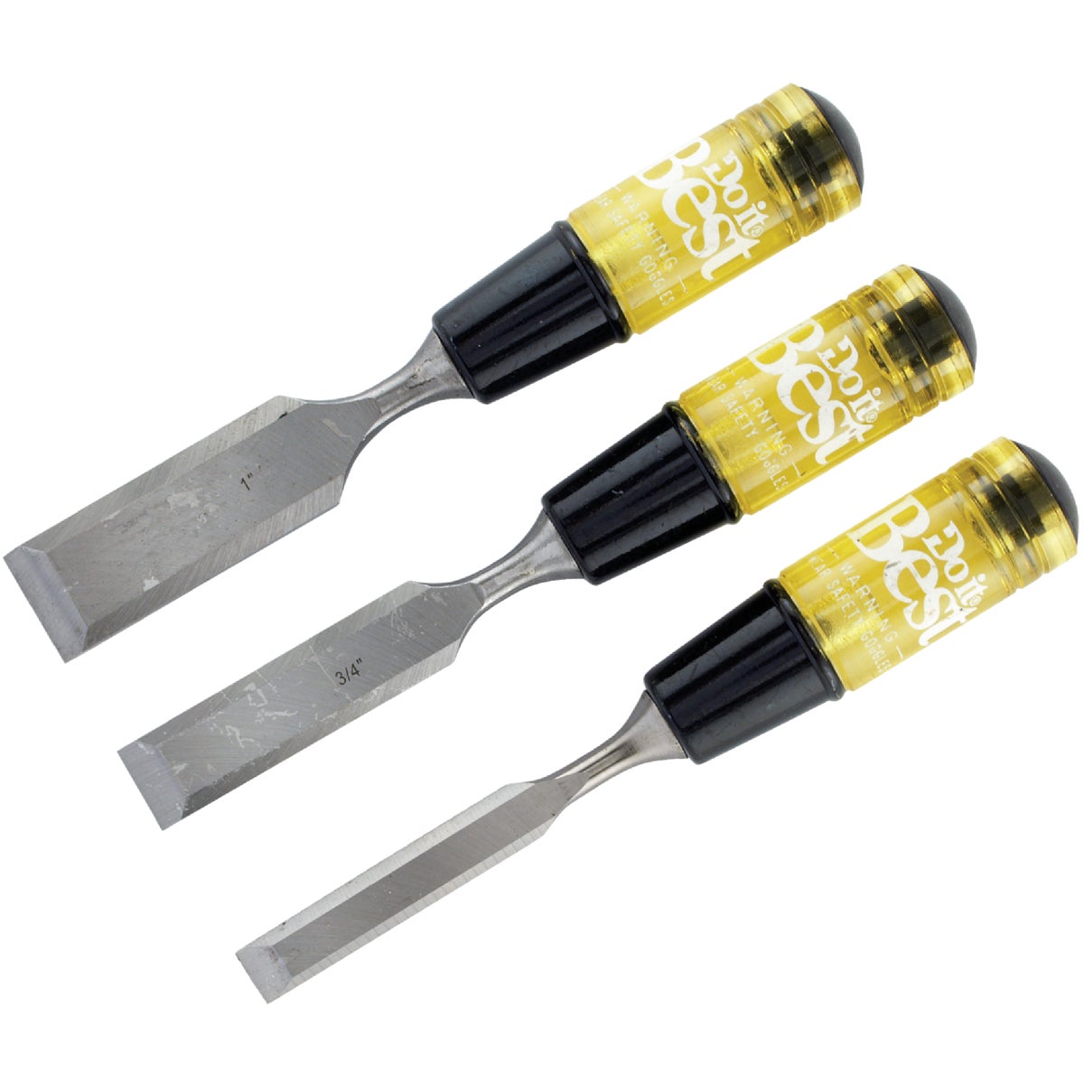 3PC WOOD CHISEL SET - 351318 by Great Neck Saw Inc