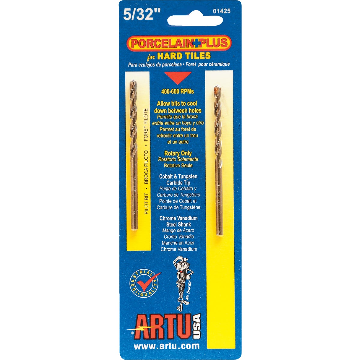 5/32" PORC AND TILE BIT - 01425 by Artu Usa Inc