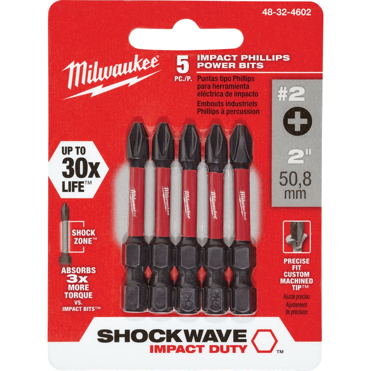 #2 2" PHILLIPS POWER BIT - 48324602 by Milwaukee Accessory