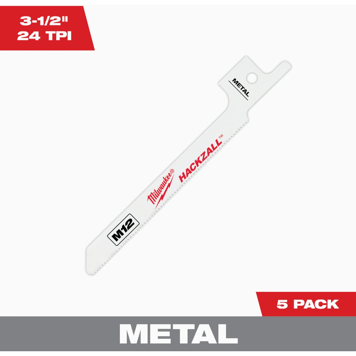 5PK 3-1/2" METAL BLADE - 49005324 by Milwaukee Accessory