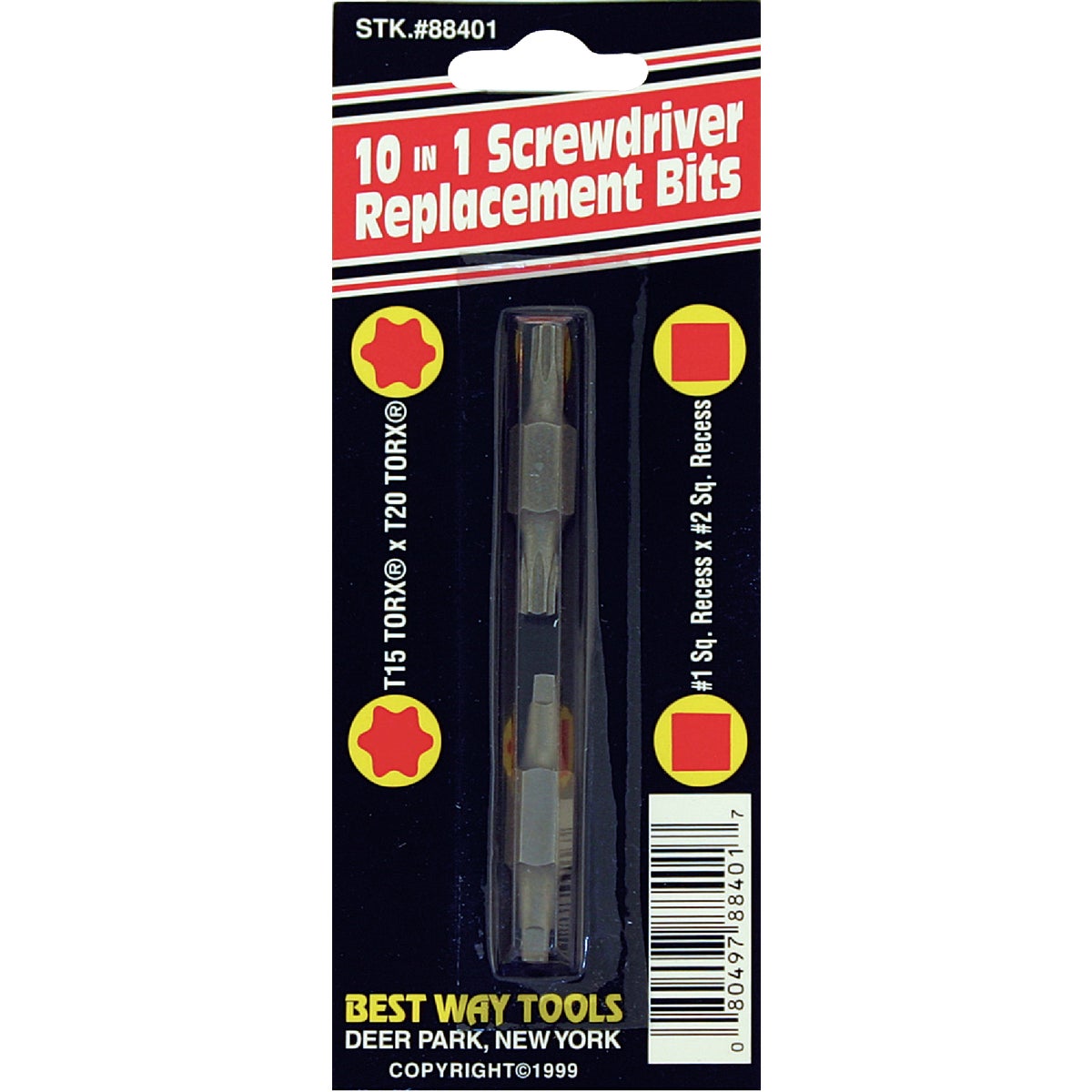 10 IN 1 REPLACEMENT BITS - 88401 by Bwt Inc