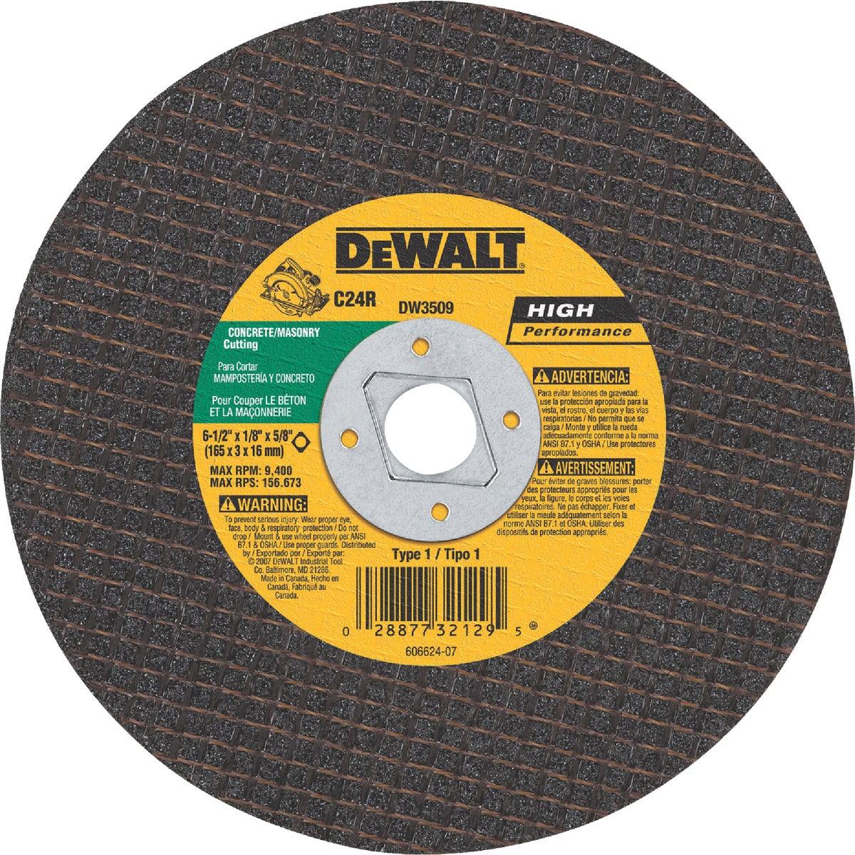 6-1/2" MSNRY ABRSV BLADE - DW3509 by DeWalt