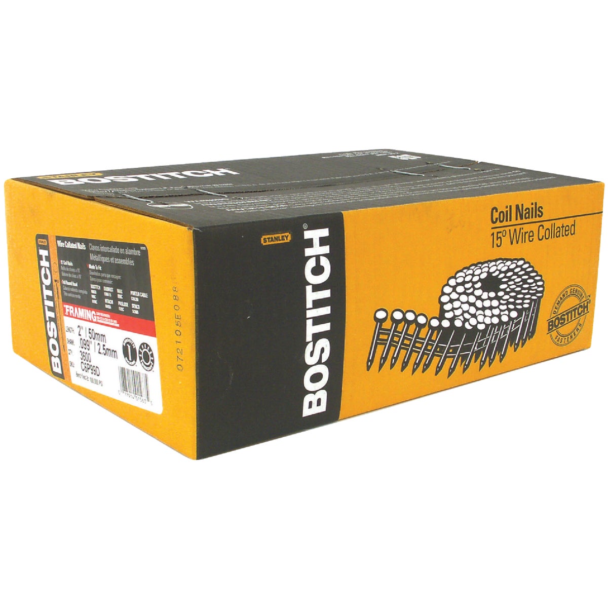 2" COIL FRAMING NAIL - C6P99D by Stanley Bostitch