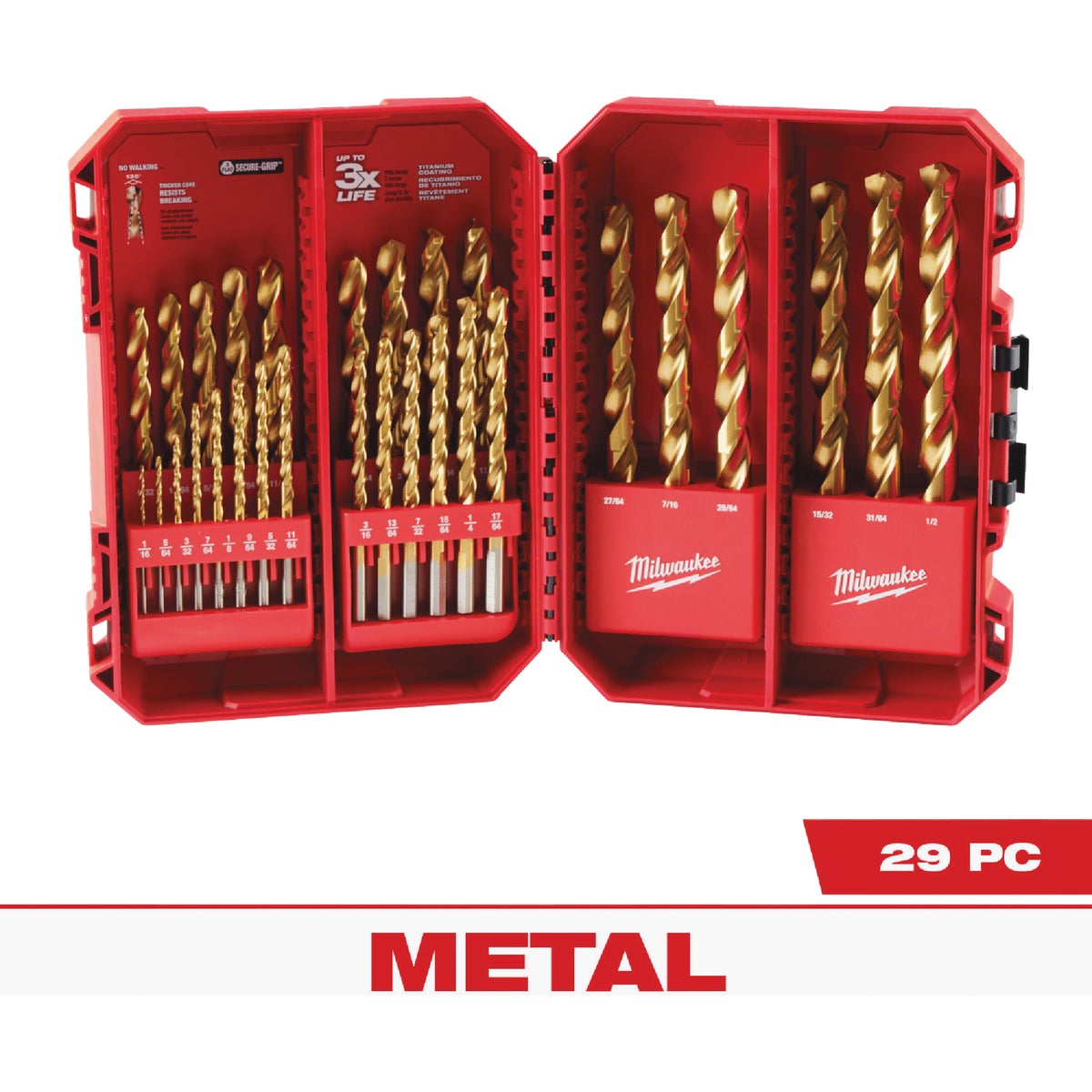 29PC TITANIUM BIT INDEX - 48890012 by Milwaukee Accessory