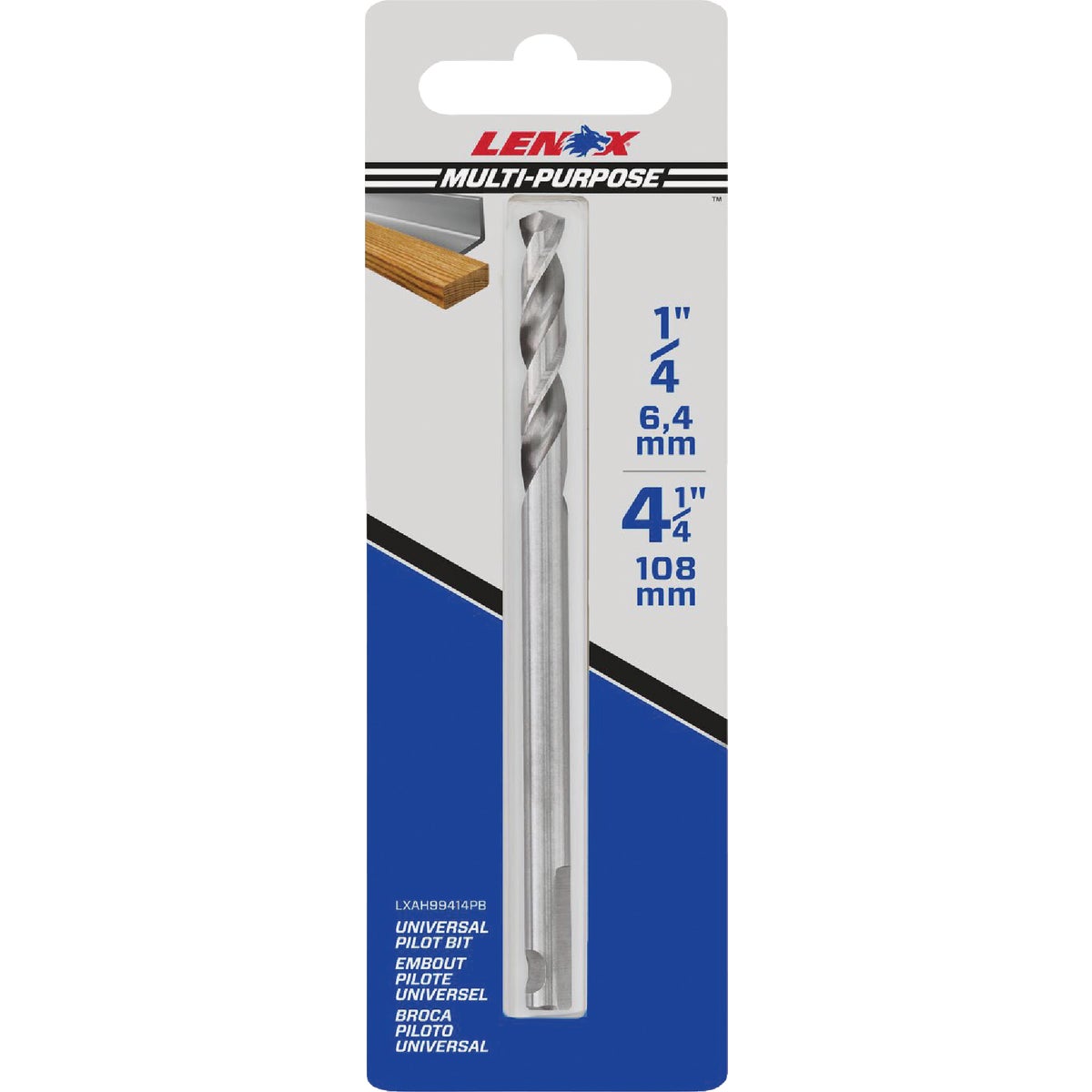 1/4X4 PILOT DRILL BIT - 1779771 by Lenox