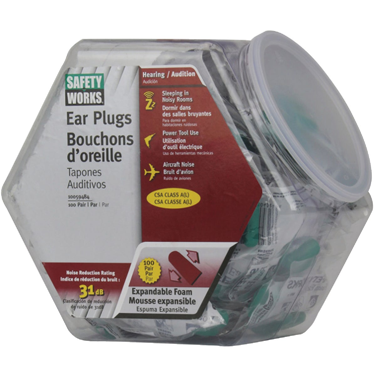 100PR FOAM EARPLUGS - 10059484 by Msa Safety