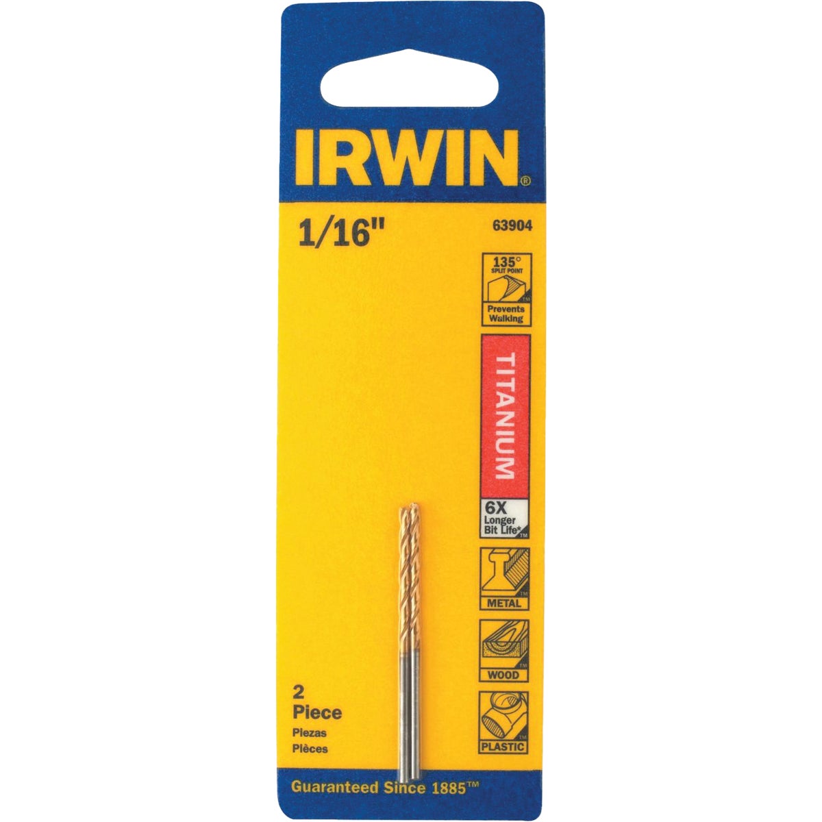 1/16" TITANIUM DRILL BIT - DW1304 by DeWalt