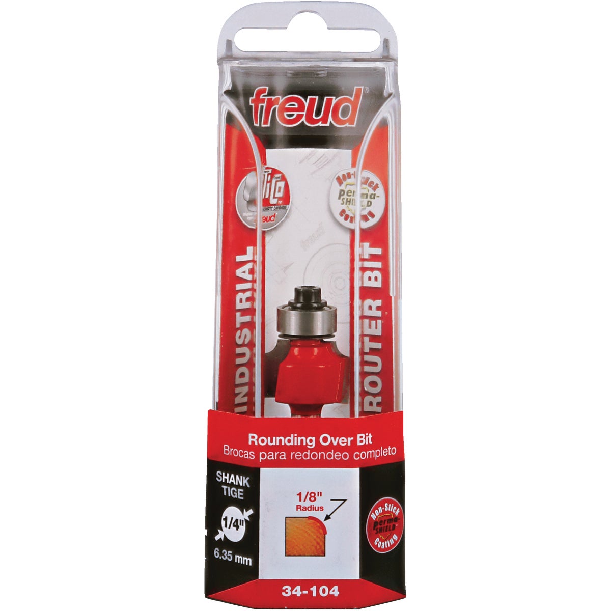1/8" ROUNDOVER BIT - 34-104 by Freud Inc
